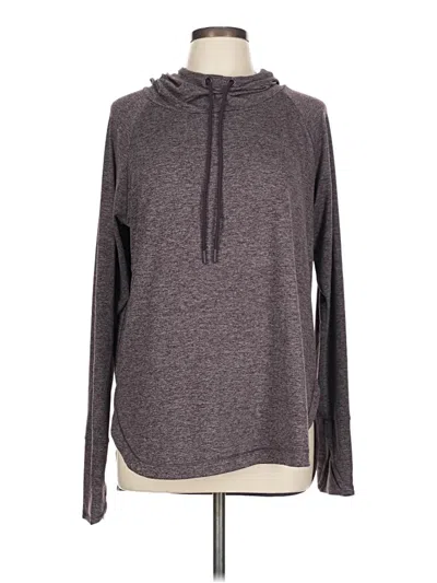 Pre-owned Athleta Pullover Hoodie In Gray