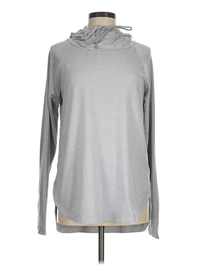 Pre-owned Athleta Pullover Hoodie In Gray