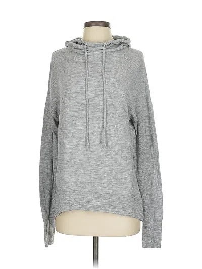 Pre-owned Athleta Pullover Hoodie In Gray