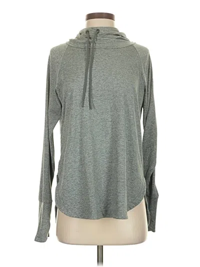 Pre-owned Athleta Pullover Hoodie In Gray
