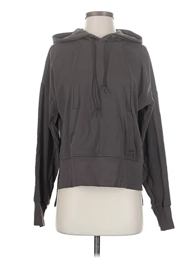 Pre-owned Athleta Pullover Hoodie In Gray