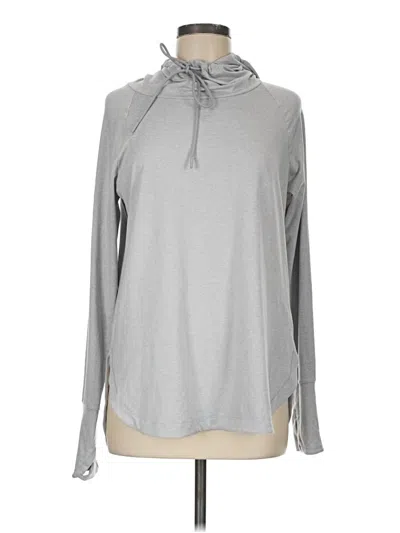 Pre-owned Athleta Pullover Hoodie In Gray