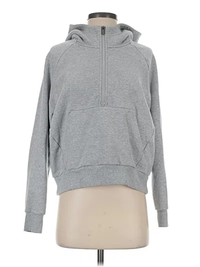 Pre-owned Athleta Pullover Hoodie In Gray