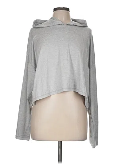 Pre-owned Athleta Pullover Hoodie In Gray