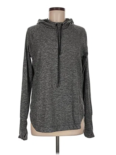 Pre-owned Athleta Pullover Hoodie In Gray