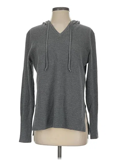 Pre-owned Athleta Pullover Hoodie In Gray