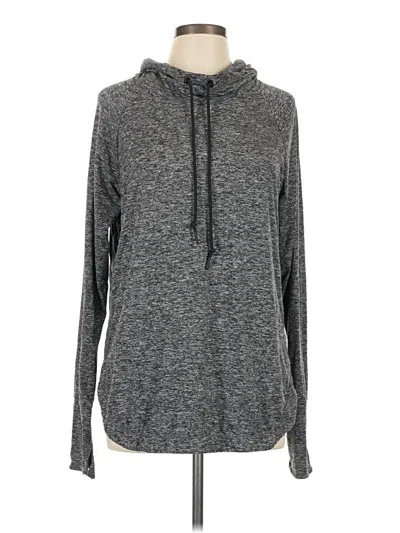 Pre-owned Athleta Pullover Hoodie In Gray
