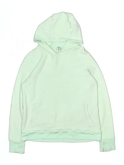 Pre-owned Athleta Kids' Pullover Hoodie In Green