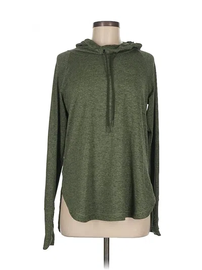 Pre-owned Athleta Pullover Hoodie In Green