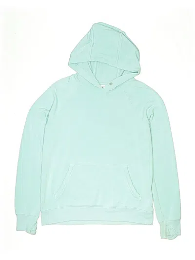 Pre-owned Athleta Kids' Pullover Hoodie In Green