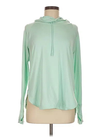 Pre-owned Athleta Pullover Hoodie In Green