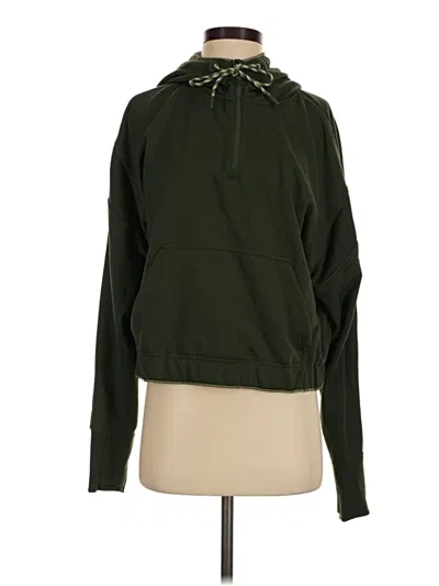 Pre-owned Athleta Pullover Hoodie In Green