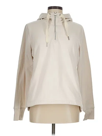 Pre-owned Athleta Pullover Hoodie In Ivory