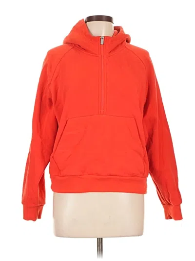 Pre-owned Athleta Pullover Hoodie In Orange