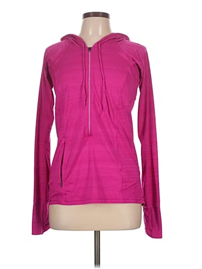 Pre-owned Athleta Pullover Hoodie In Pink