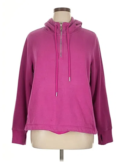 Pre-owned Athleta Pullover Hoodie In Pink