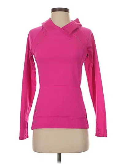 Pre-owned Athleta Pullover Hoodie In Pink