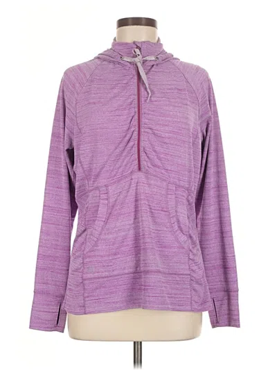 Pre-owned Athleta Pullover Hoodie In Purple