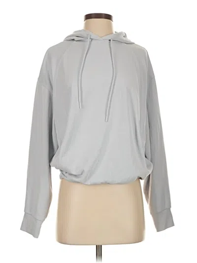 Pre-owned Athleta Pullover Hoodie In Silver