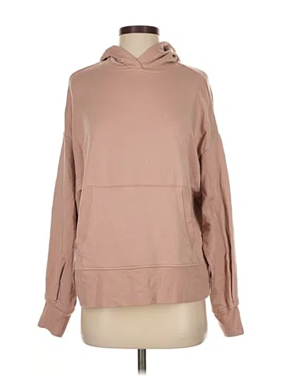Pre-owned Athleta Pullover Hoodie In Tan