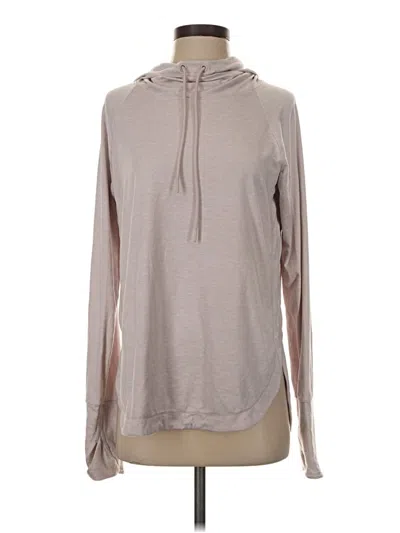 Pre-owned Athleta Pullover Hoodie In Tan