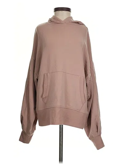 Pre-owned Athleta Pullover Hoodie In Tan