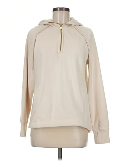 Pre-owned Athleta Pullover Hoodie In Tan