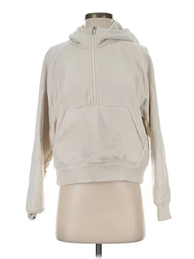 Pre-owned Athleta Pullover Hoodie In Tan