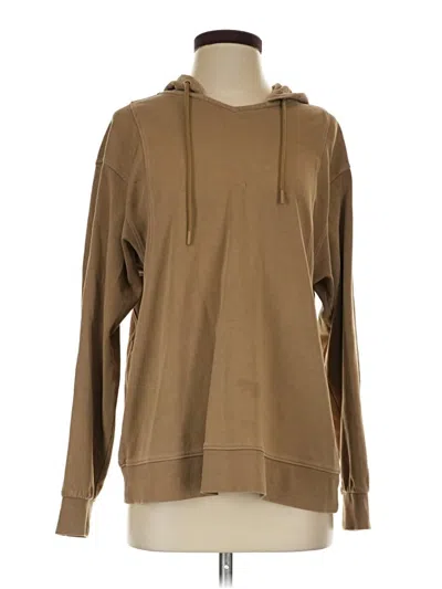 Pre-owned Athleta Pullover Hoodie In Tan