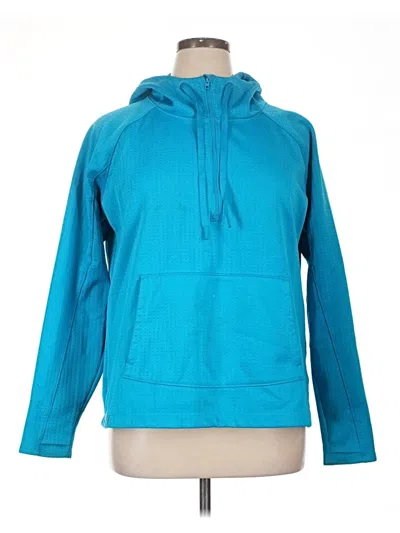 Pre-owned Athleta Pullover Hoodie In Teal