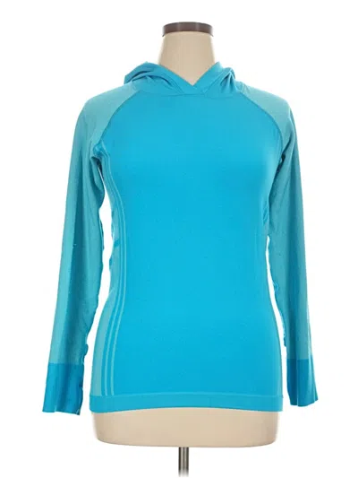 Pre-owned Athleta Pullover Hoodie In Teal
