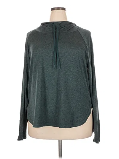 Pre-owned Athleta Pullover Hoodie In Teal