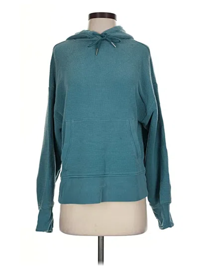 Pre-owned Athleta Pullover Hoodie In Teal