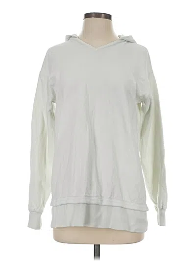 Pre-owned Athleta Pullover Hoodie In White