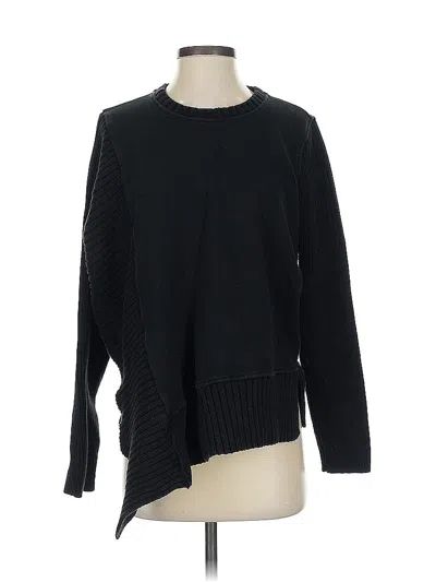Pre-owned Athleta Pullover Sweater In Black