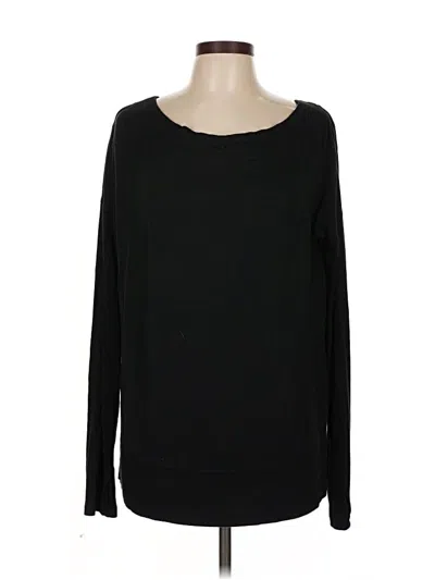 Pre-owned Athleta Pullover Sweater In Black