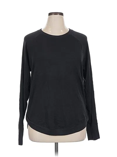Pre-owned Athleta Pullover Sweater In Black