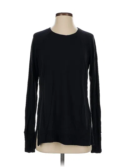 Pre-owned Athleta Pullover Sweater In Black