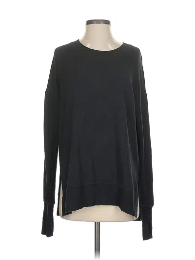 Pre-owned Athleta Pullover Sweater In Black
