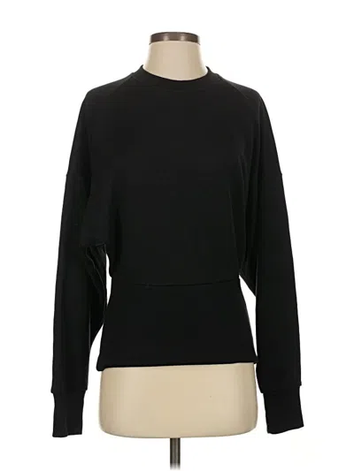 Pre-owned Athleta Pullover Sweater In Black