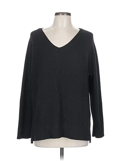 Pre-owned Athleta Pullover Sweater In Black