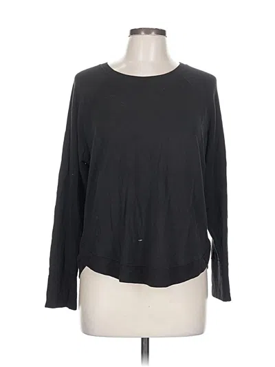 Pre-owned Athleta Pullover Sweater In Black