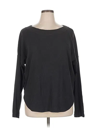 Pre-owned Athleta Pullover Sweater In Black