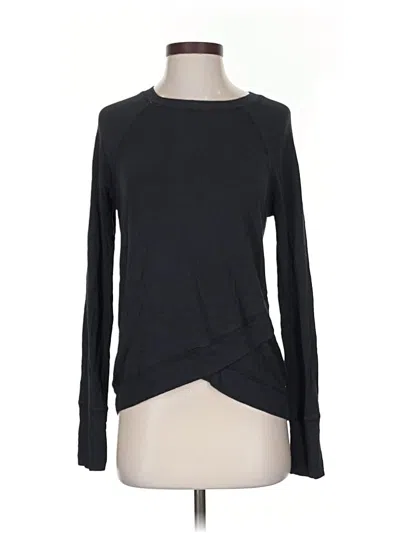 Pre-owned Athleta Pullover Sweater In Black