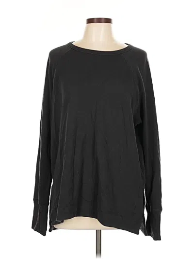 Pre-owned Athleta Pullover Sweater In Black