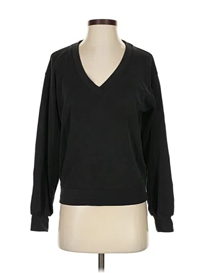 Pre-owned Athleta Pullover Sweater In Black