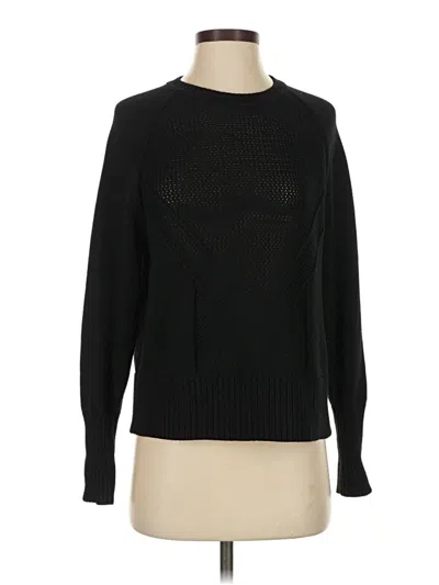 Pre-owned Athleta Pullover Sweater In Black