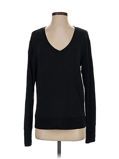 Pre-owned Athleta Pullover Sweater In Black