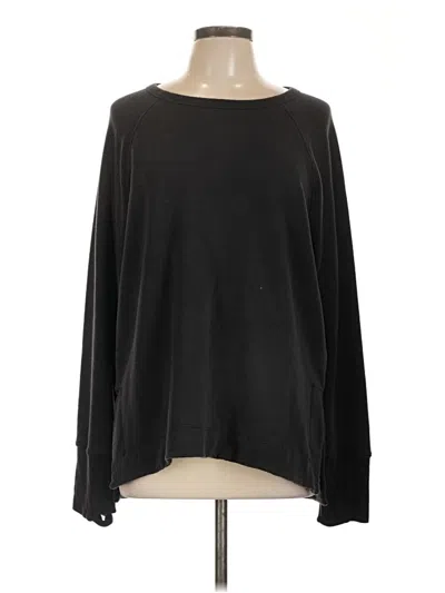 Pre-owned Athleta Pullover Sweater In Black