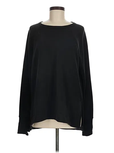 Pre-owned Athleta Pullover Sweater In Black